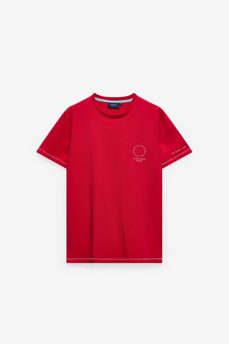 T-SHIRT COM PRINT OPEN WATER