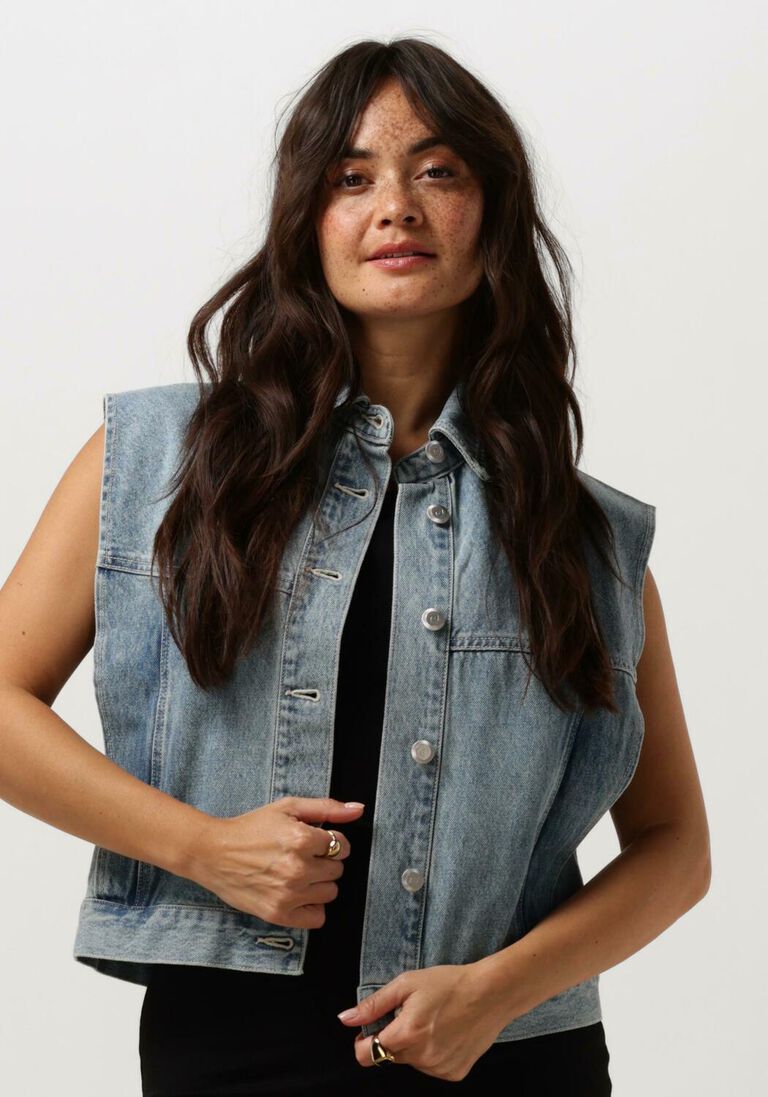 CATWALK JUNKIE blauwe catwalk junkie gilet jk mea