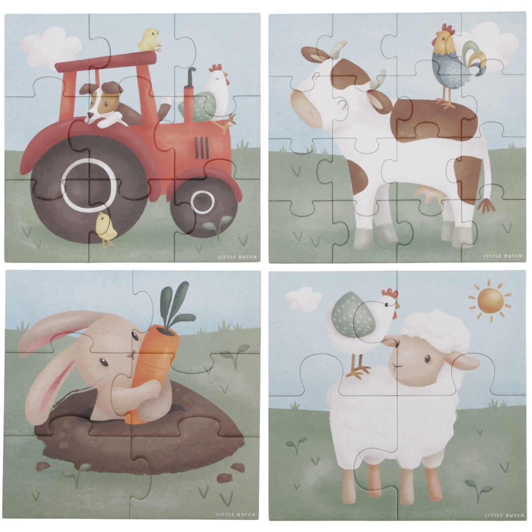 Little dutch puzzel little farm - 4, 6, 9, 16st