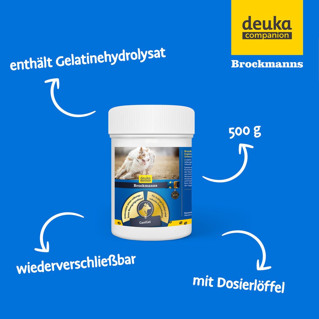 Brockmanns CaniGel | Ergänzungsfuttermittel für Hunde mit Gelenkbeschwerden