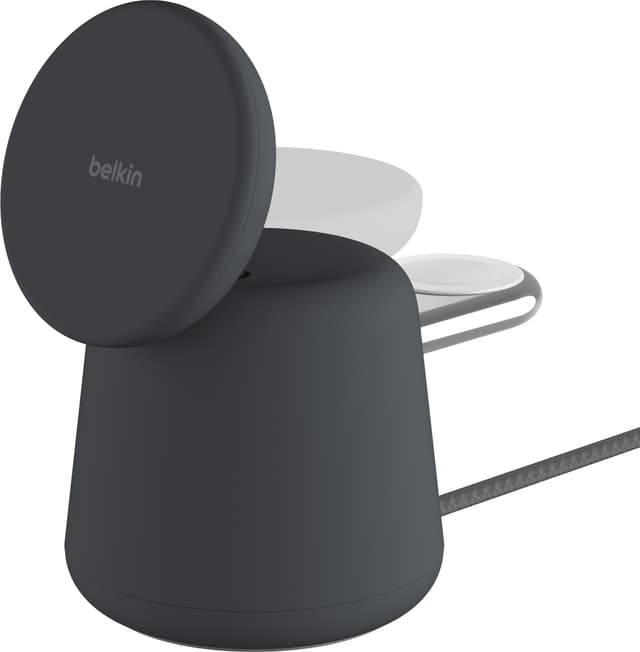 Belkin BoostCharge Pro 2-i-1 MagSafe 15W trådløs oplader (sort)