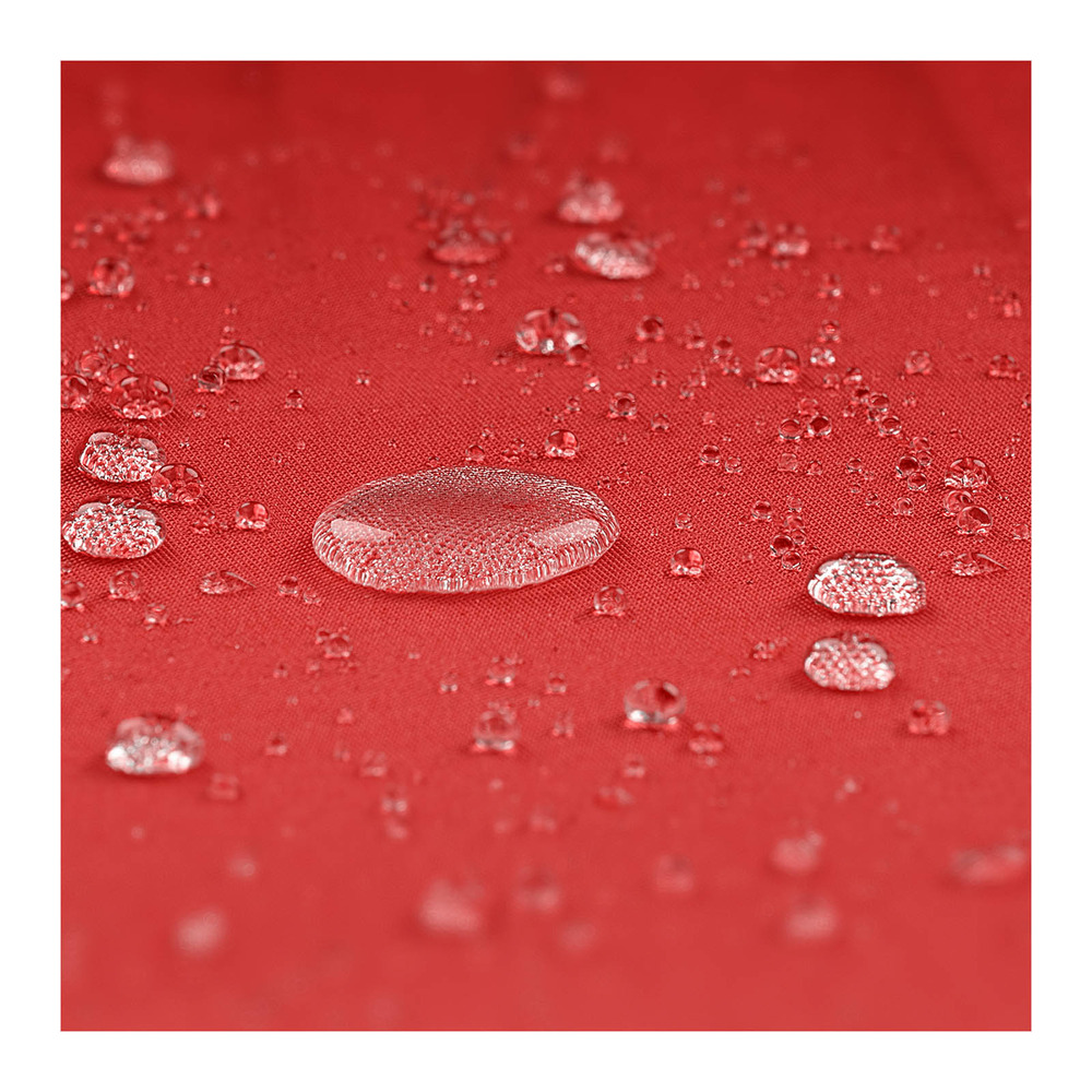 Parasol déporté - rouge - rectangulaire - 250 x 250 cm - inclinable