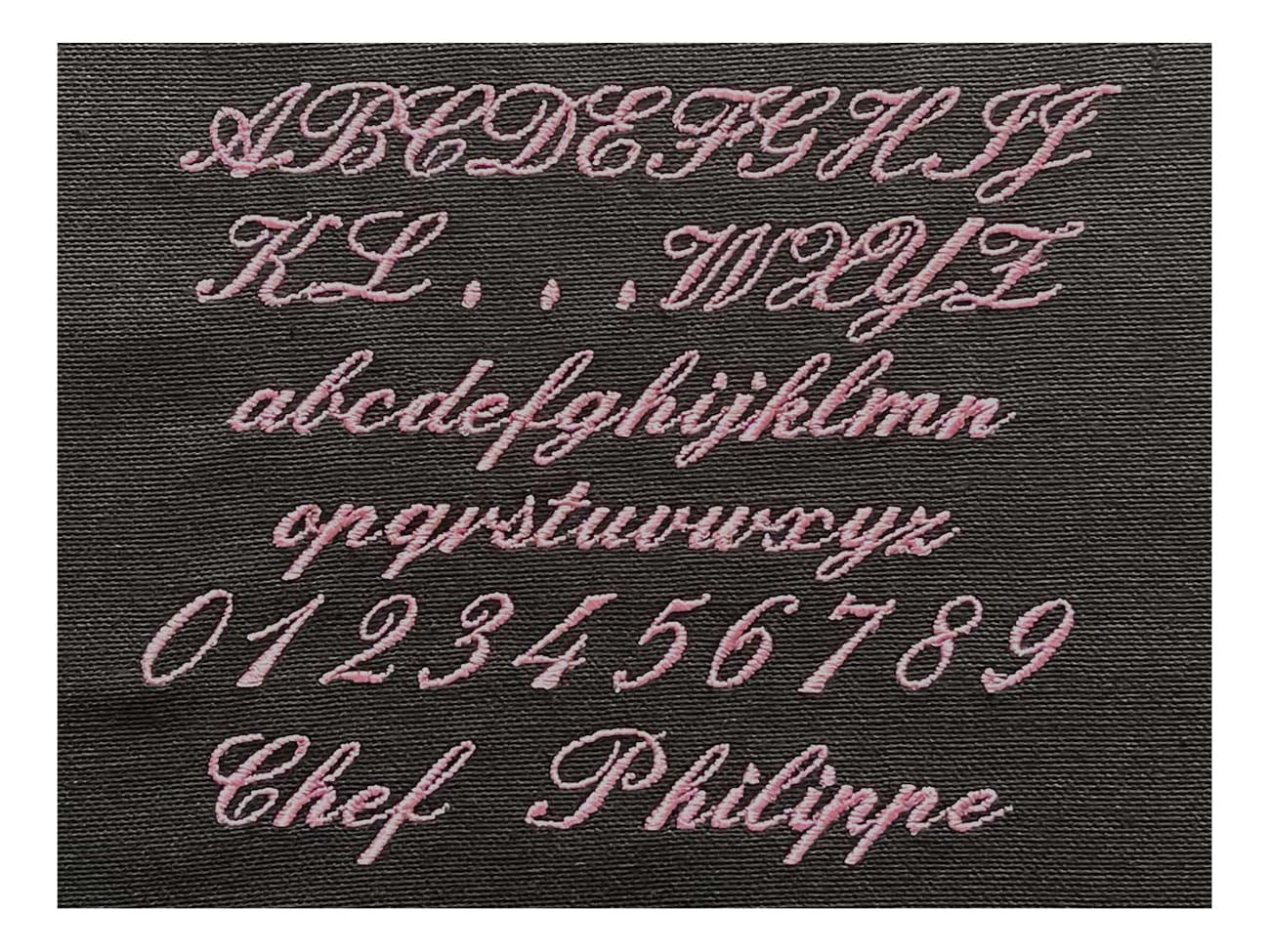 Broderie - Modèle C1 - Rose - Meilleur du Chef