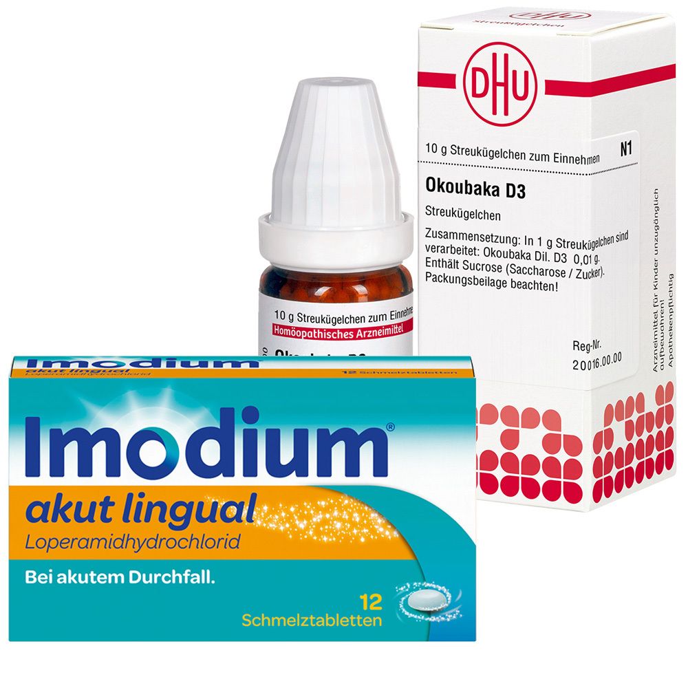 Reise-Set Imodium akut lingual + Okoubaka D3