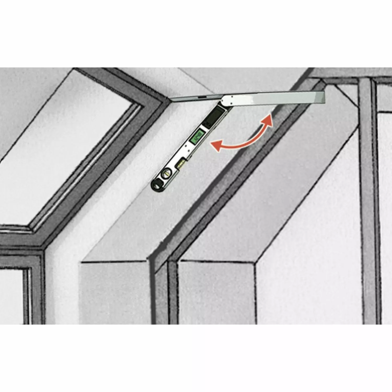 Laserliner ArcoMaster 40 Digitale hoekmeter - 0-220° - 400mm