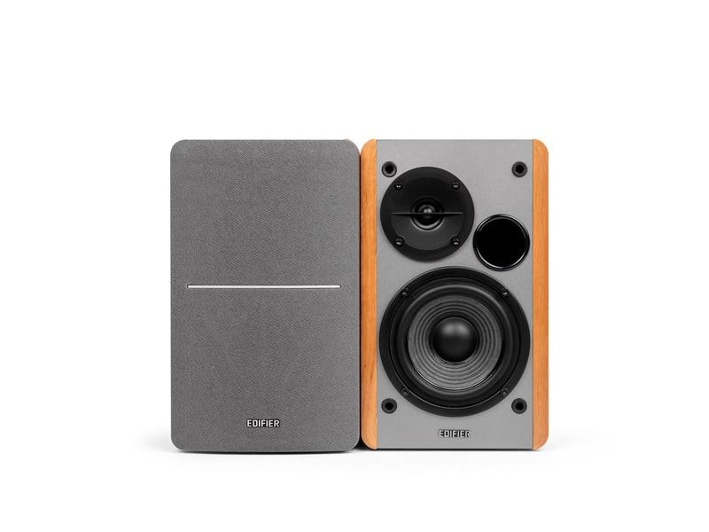 Edifier Regallautsprecher Paar R1280T Braun Aktive 2.0 Regallautsprecher mit 2x Cinch-Eingängen