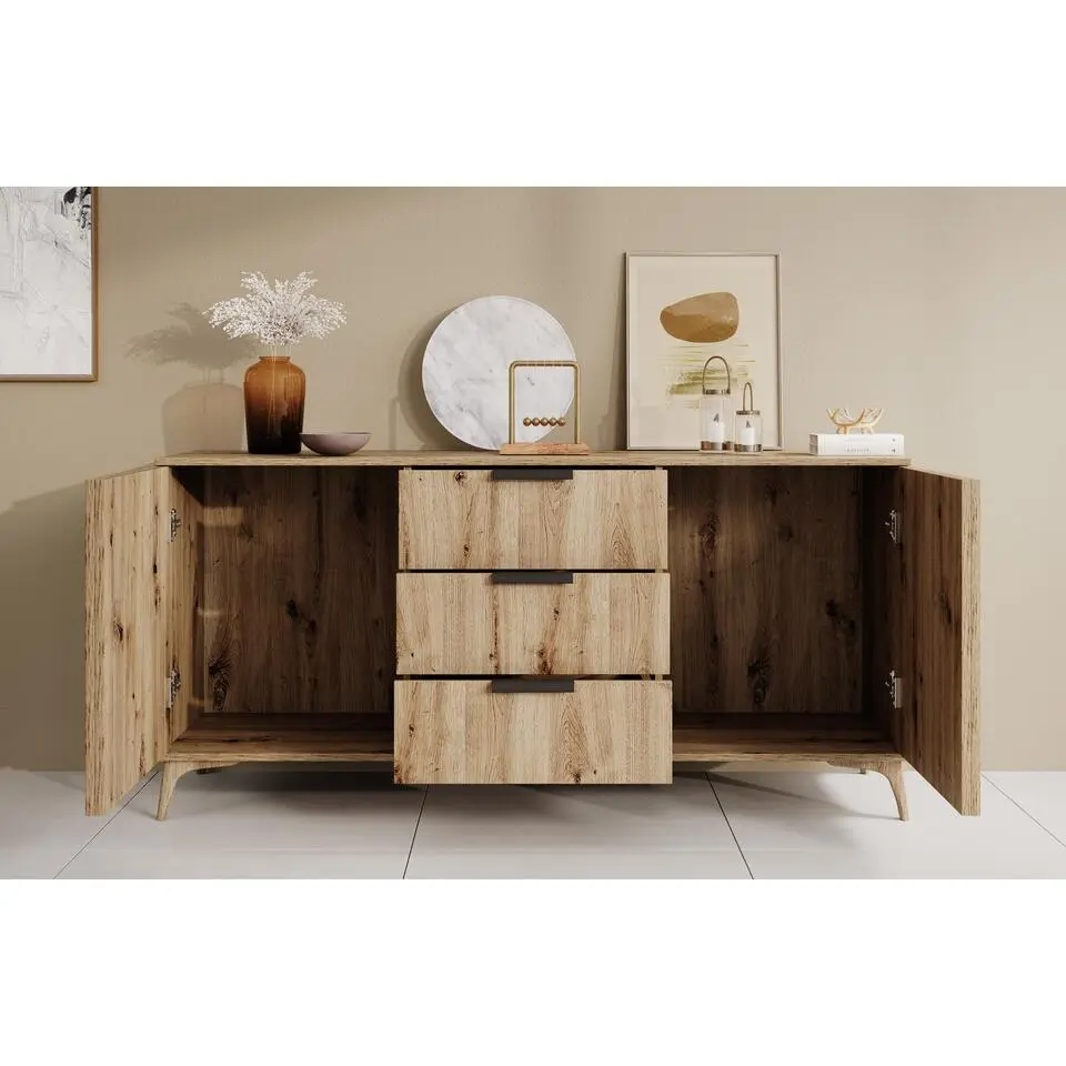 Meubella - Dressoir Evy - Eiken - 150 cm