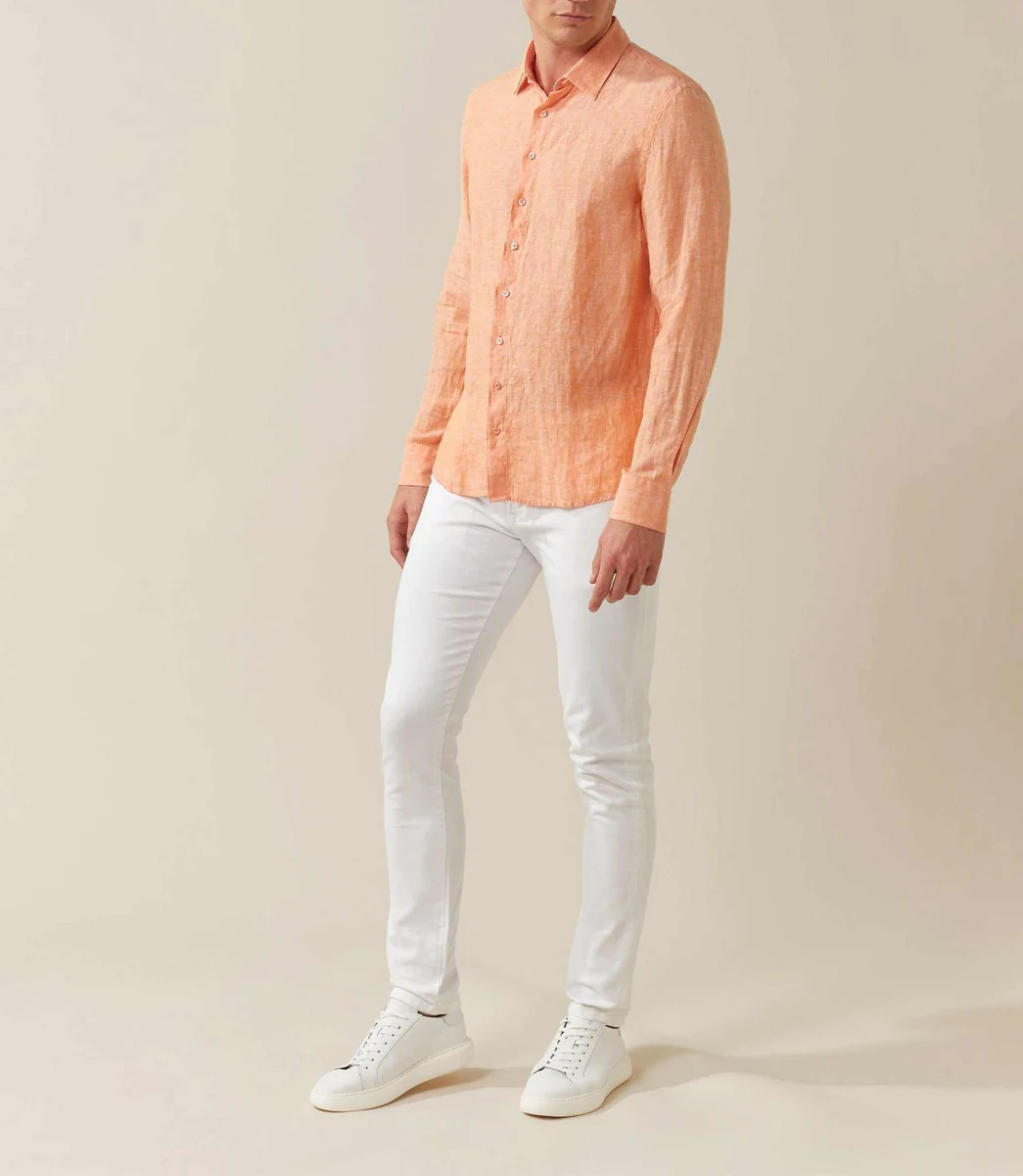 Chemise casual orange 