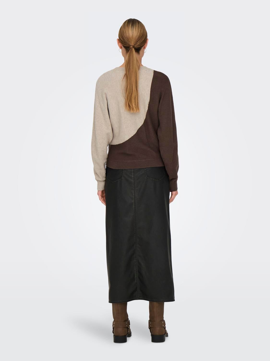 JDYMARCO Strickpullover Chocolate Brown