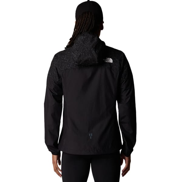 Veste trail THE NORTH FACE W HIGHER RUN WIND JACKET TNF BLACK/TNF BLACK TRAIL REFLECTIVE PRINT