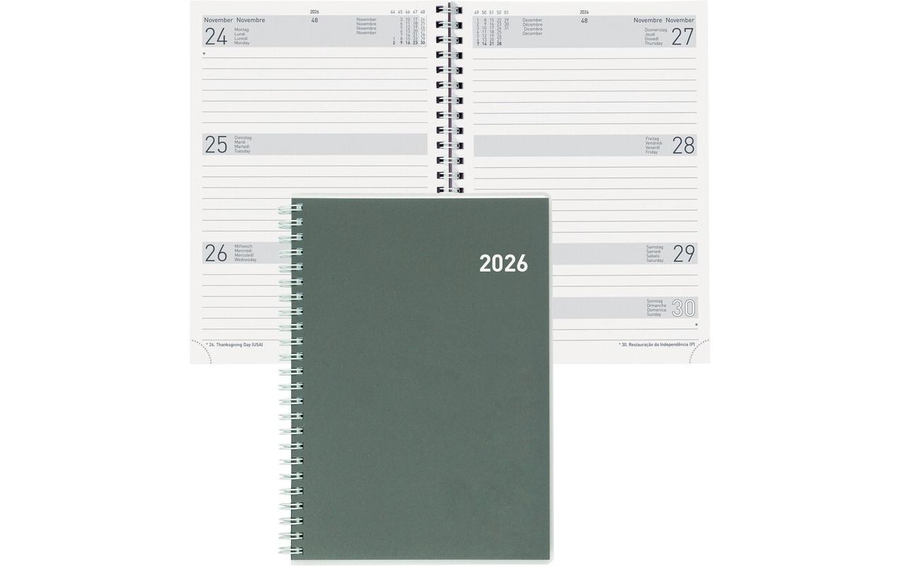 Geschäftsagenda Dispo Term Wire-O Grün, 14.5 x 20.5 cmTaschenagenda 2026