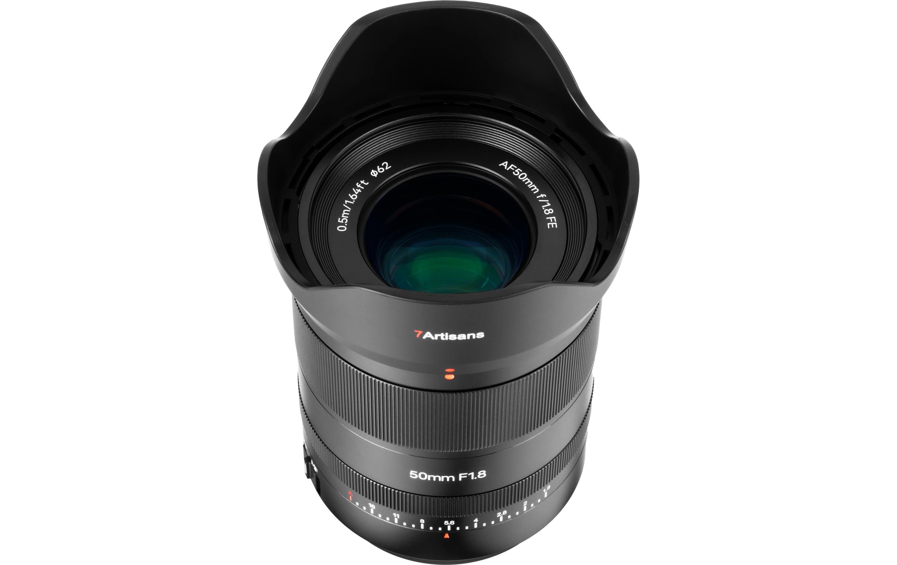 Festbrennweite 50 mm F/1.8 AF – Sony E-Mount<br>Speziell für Sony E-Mount-Vollformatkameras entwickeltes AF-Objektiv