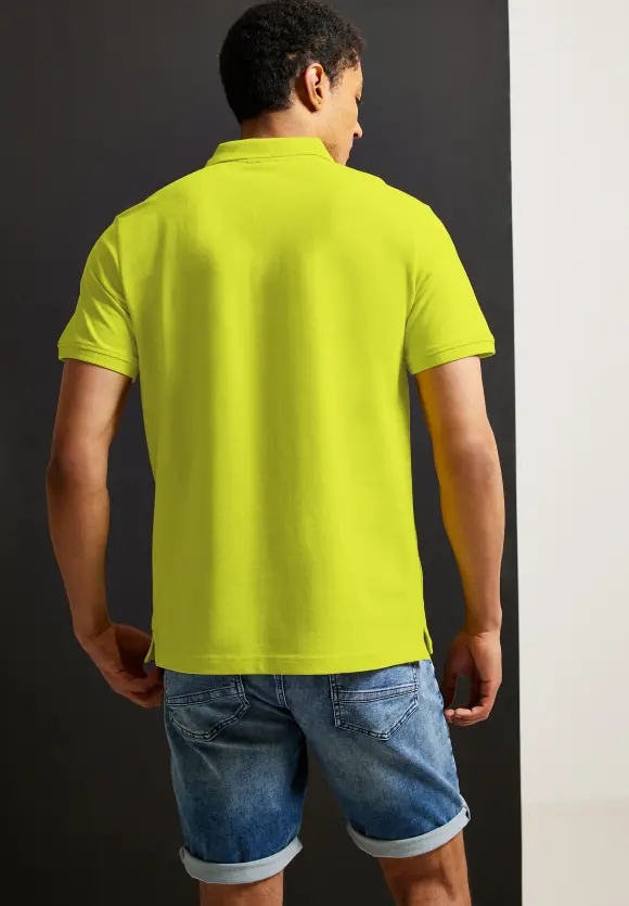 Piquée Poloshirt - acid yellow