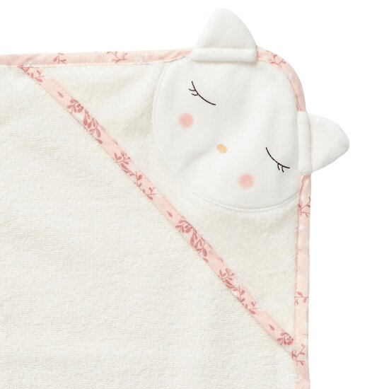 Bonne nuit les chatons Cape de bain en éponge   Ecru Nuage        75 x 75 cm   de               Petit à petit