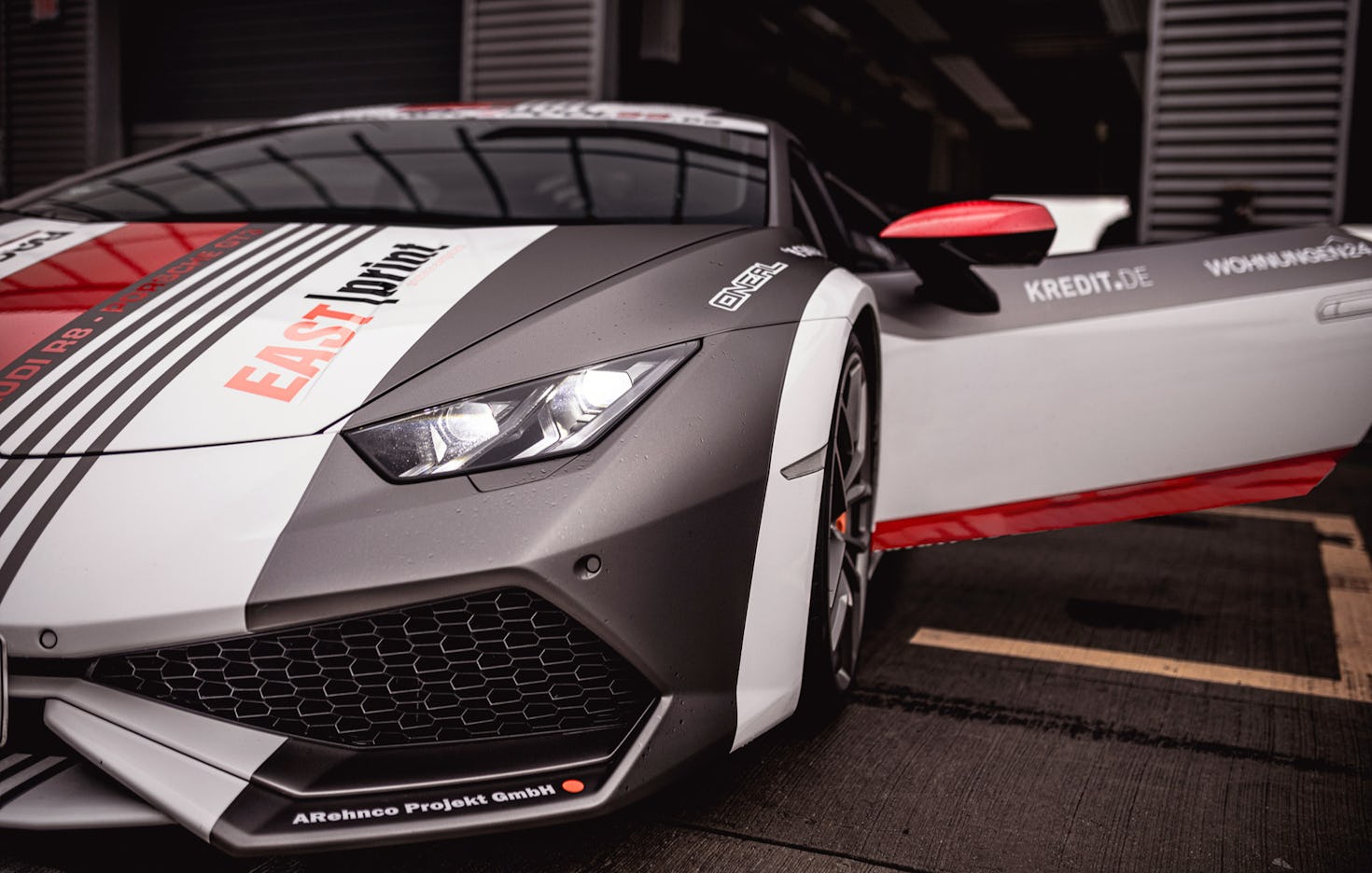 Renntaxi Lamborghini am Spreewaldring