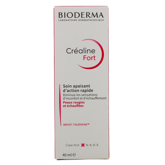 Crealine Fort Bioderma soin apaisant peau sensible, rouge et échauffée