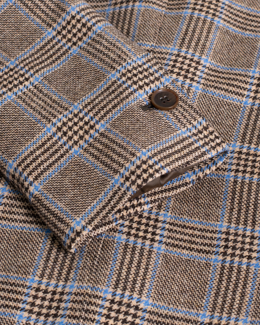 Gabo Naopli Checked Wool Blazer Beige/Blue 50