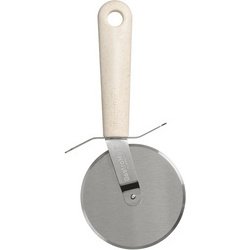 Roulette à pizza BIO, longueur: 220 mm, inox/crème