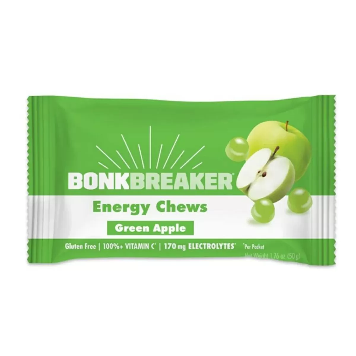 Bonk Breaker Energy Chew Green Apple - 59 g