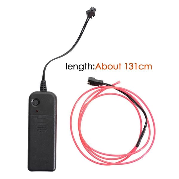 131cm Scooter Scooter Lys Batteridrevet Fleksibel Lampe - Rød