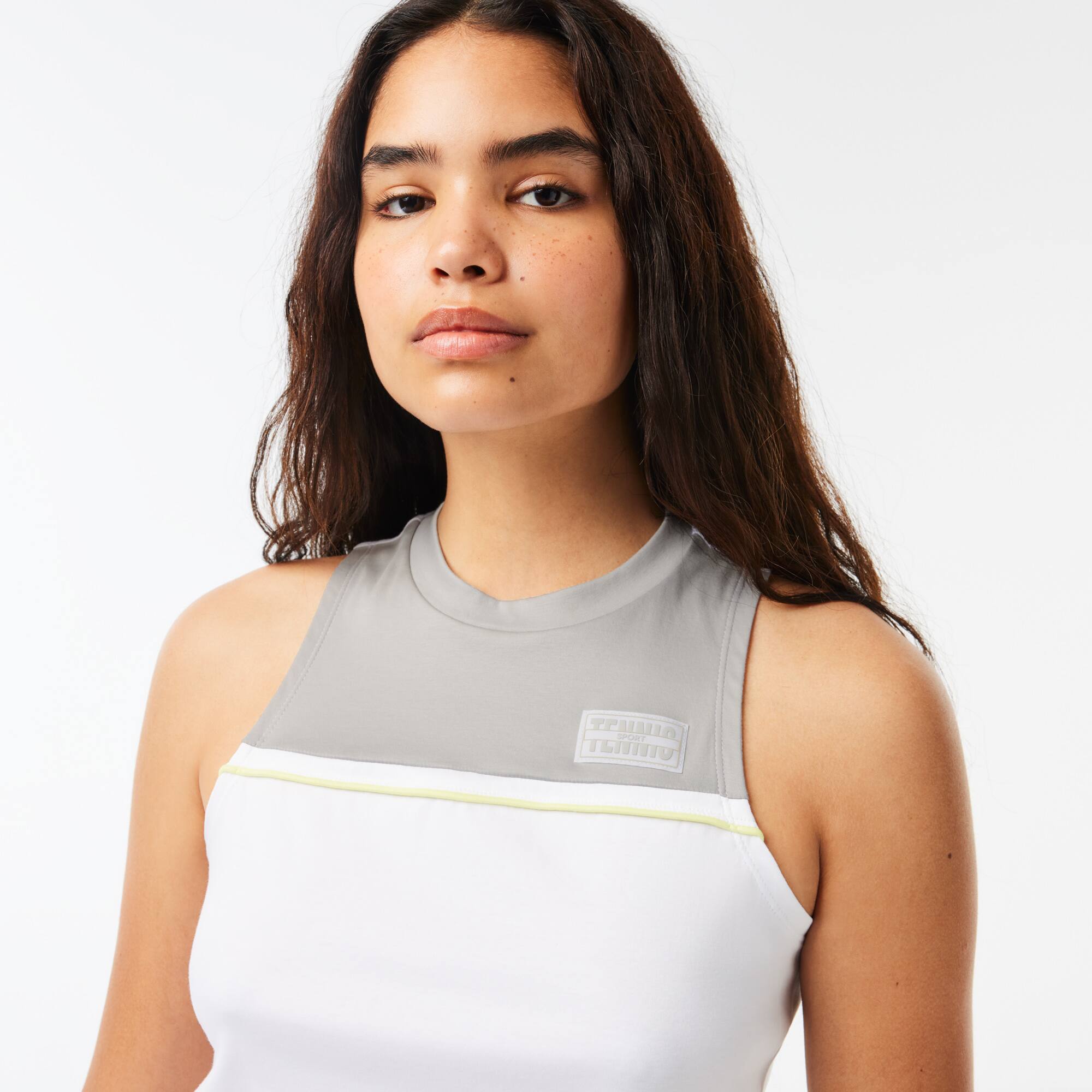 Sport-T-Shirt aus Stretch-Baumwolle T-Shirts - Weiss - Lacoste - Damen