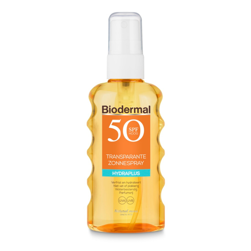 2x Biodermal Zonnespray Transparant SPF 50+175 ml
