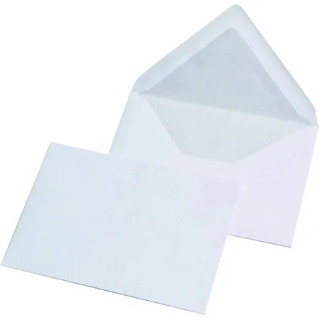 MAILmedia Briefumschläge mit Seidenfutter, DIN C6, weiß, 80g/m², 50 Stück