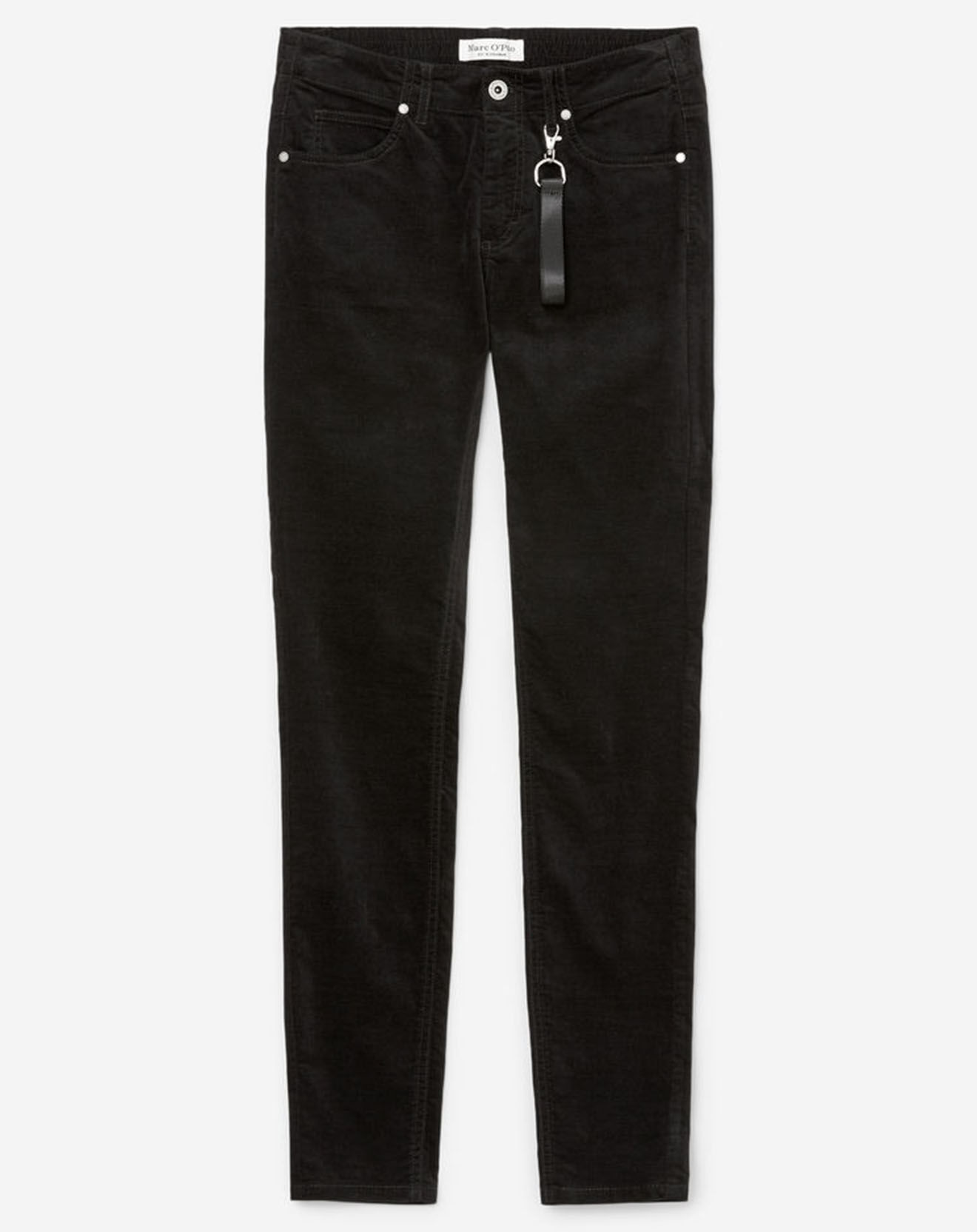 Marc O'Polo Pantalon en Velours de coton bio Slim Mavas noir