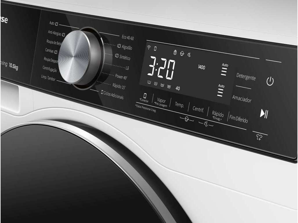 MÁQUINA DE LAVAR ROUPA HISENSE WF5S1045BW - BRANCO A 10.5KG