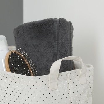 Sealskin Mandje Dots Ecru Vierkant