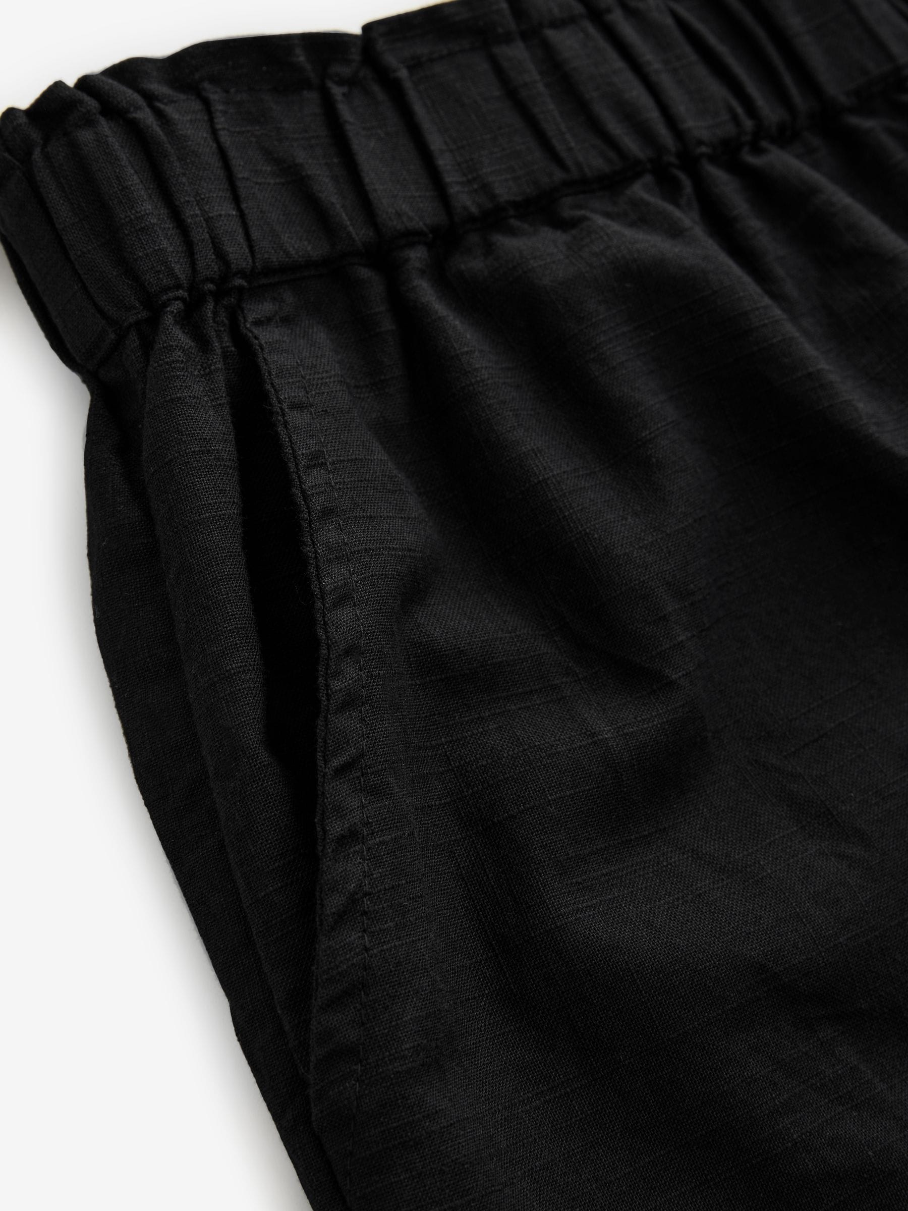 Zwart - 100% katoenen Bermuda-shorts