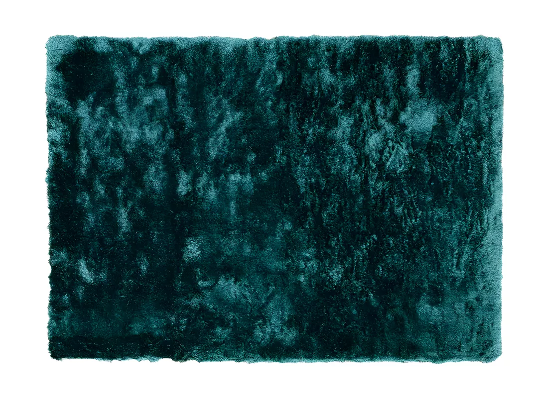 Tapis shaggy à poils longs ultra doux - 160 x 230 cm - vert pinède - DOLCE