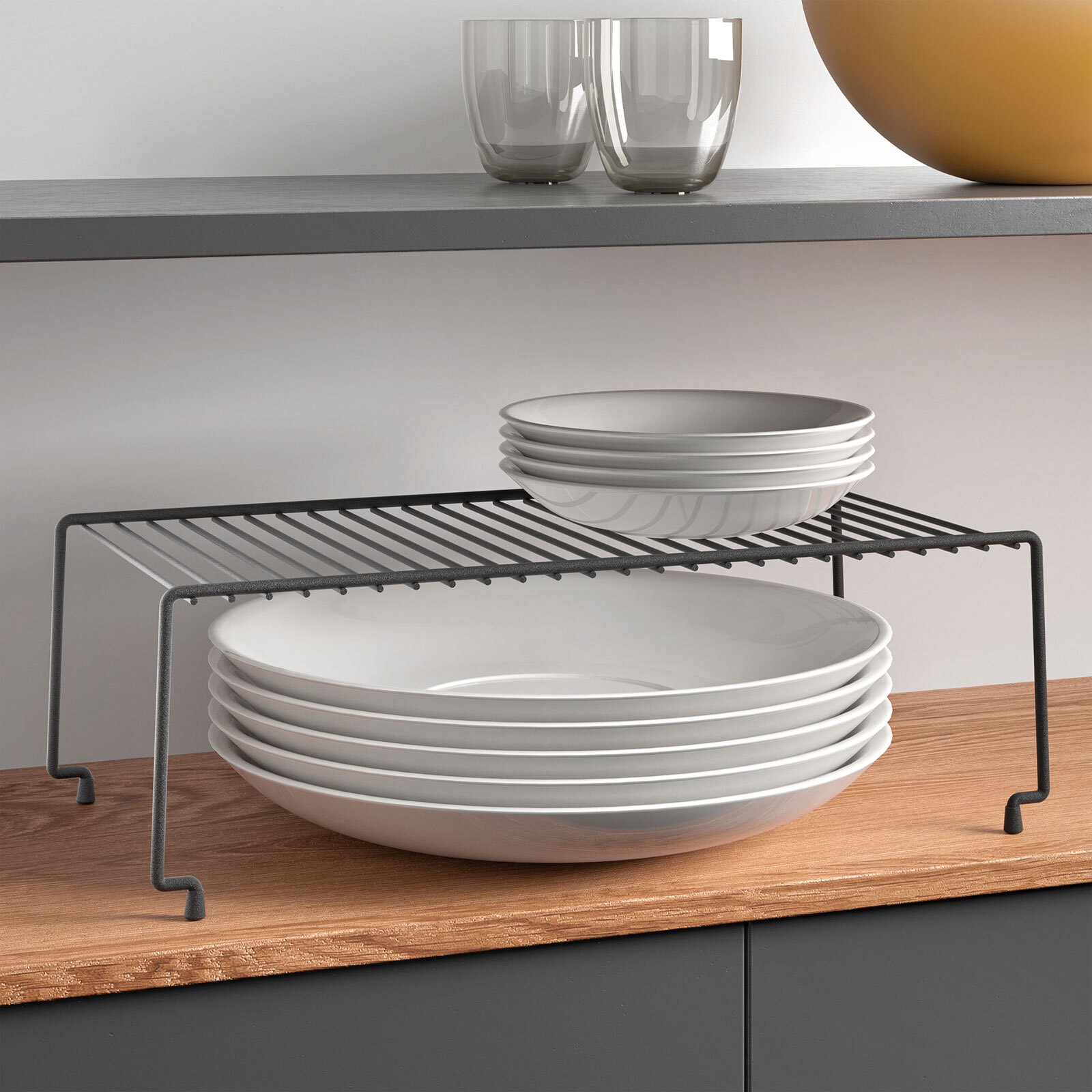 metaltex Schrankeinsatz BROOKLYN 2er Set schwarz