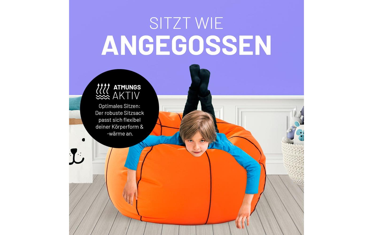 Sitzsack Basketball 170 L, OrangeSitzsack für innen und aussen