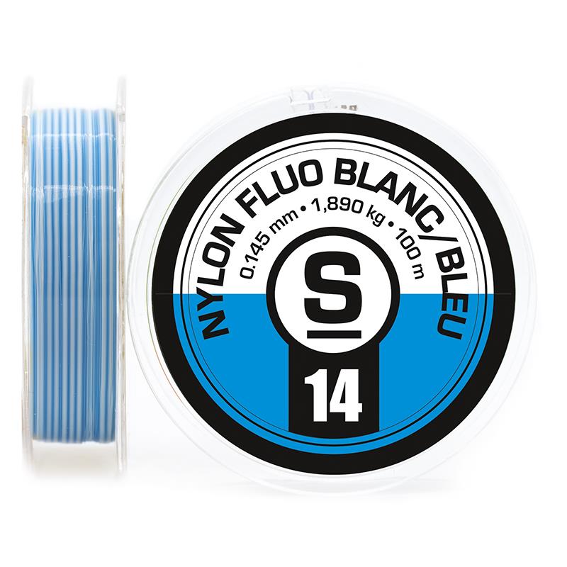Nylon Sempe Fluo Bicolore Blanc/Bleu