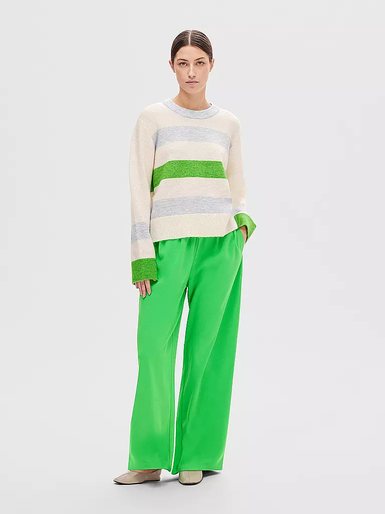 SELECTED FEMME Marlenehose SLFTINNI Relaxed Fit grün