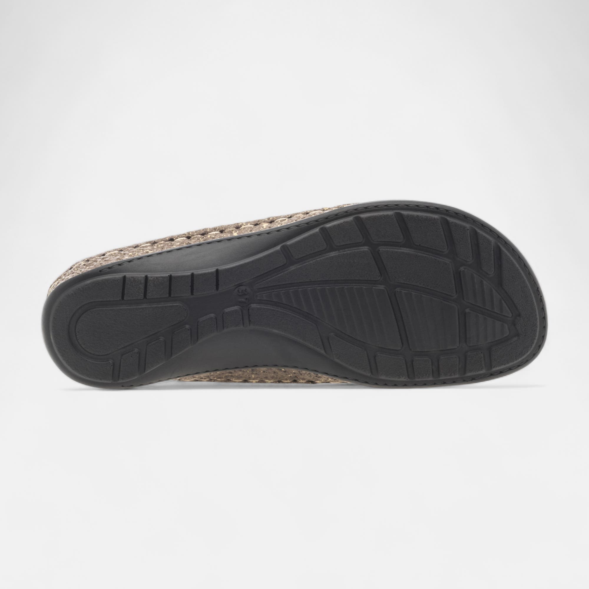 Nu-pieds confort Femme en cuir or