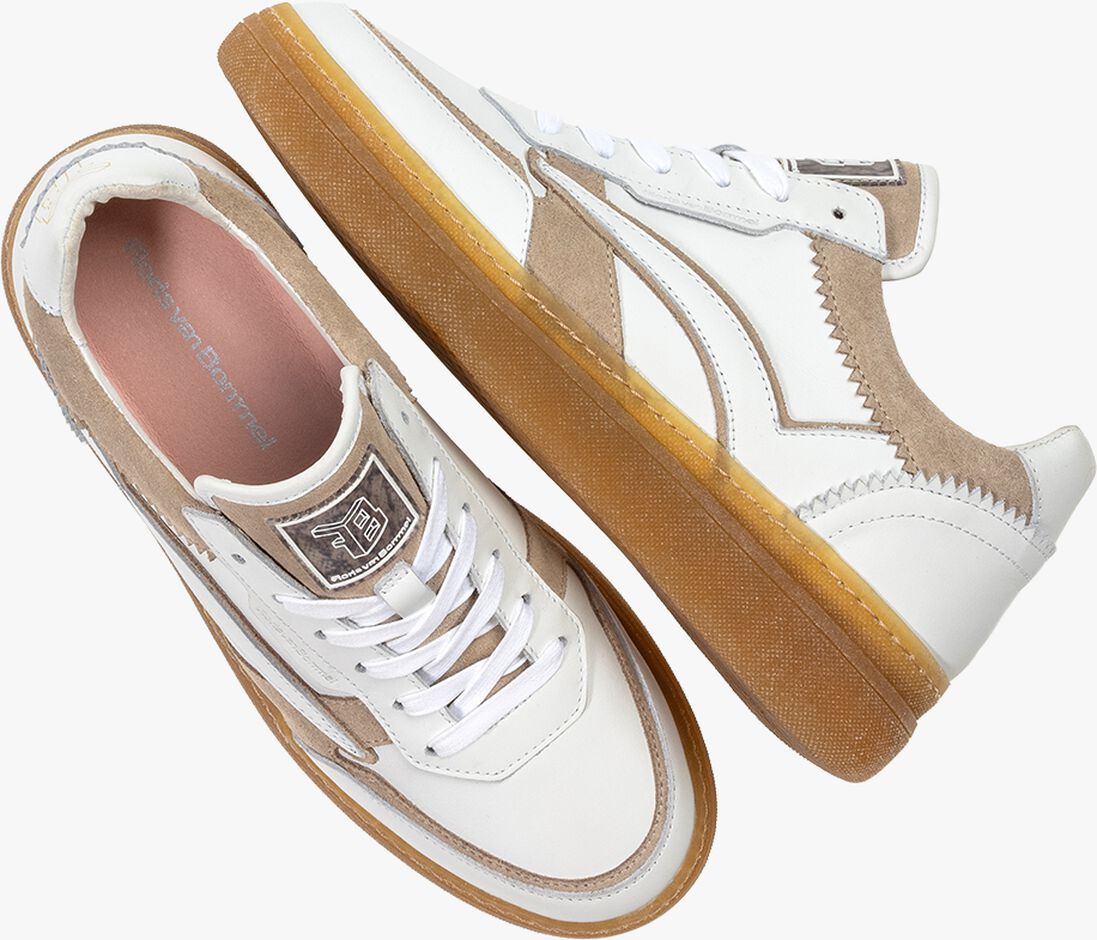 witte floris van bommel lage sneakers sfw-10158 fygi