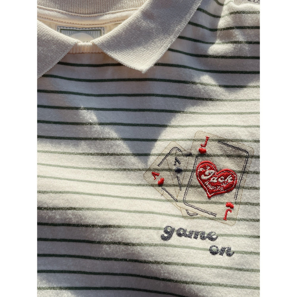 Køb Konges Sløjd Terra Stripe RHW X KS Gameon Tee GOTS