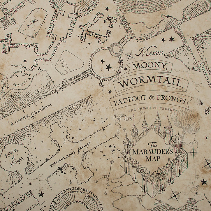 Papier peint Harry Potter la carte du maraudeur 1005 x 52cm