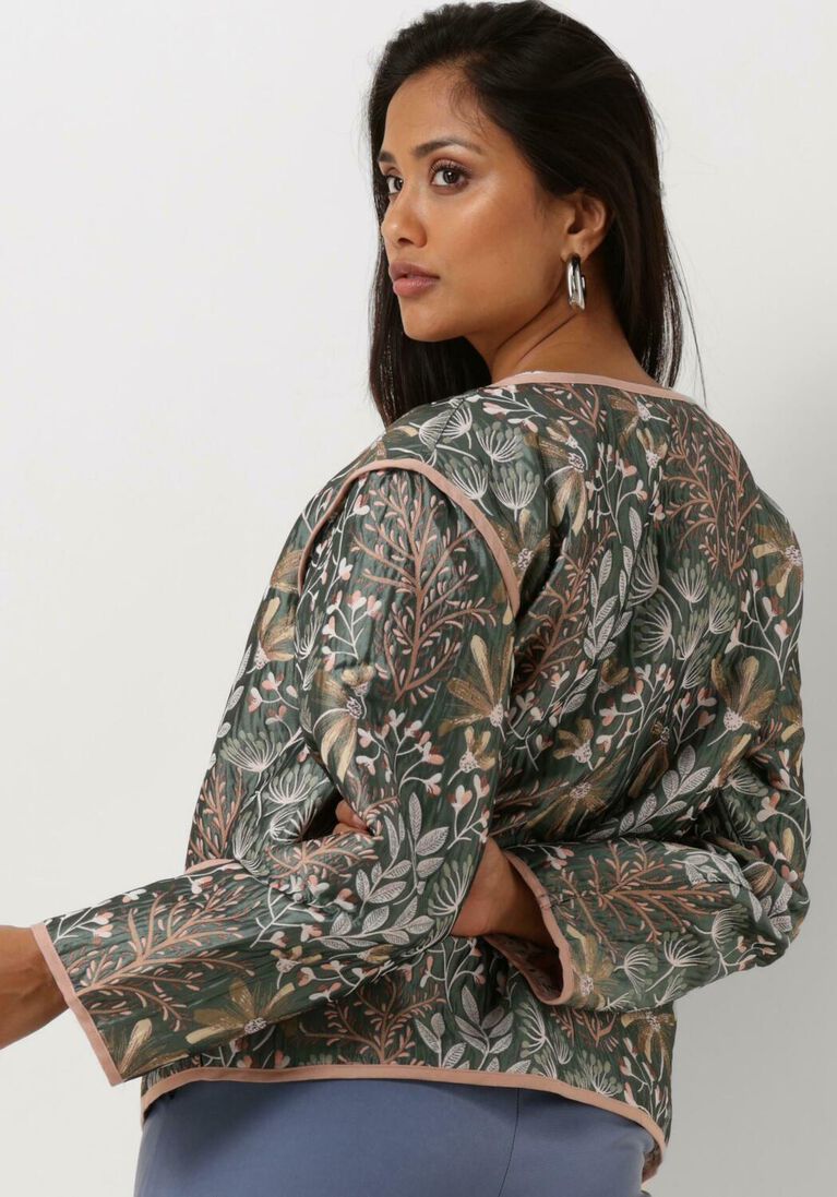 YDENCE donkergroene ydence vest jacket yasmin
