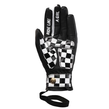 Gants Eudoxie LIZZY GOLD - Noir / Blanc