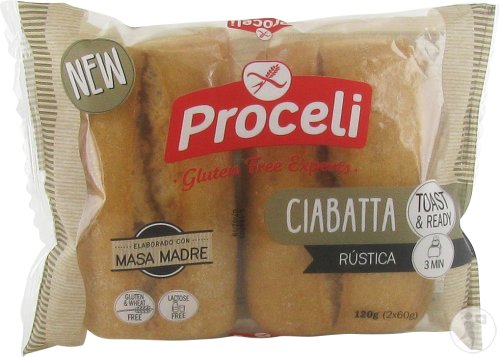 Proceli Gluten Free Experts Ciabatta Rustica Pièces 2x60g