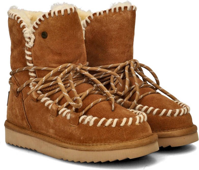 Warmbat Australia Waturra gevoerde suède enkelboots cognac
