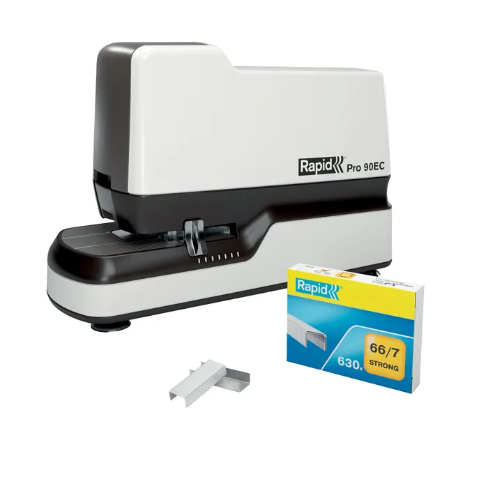 Elektrisk hæftemaskine Rapid Pro 90ec hvid - til 50 ark