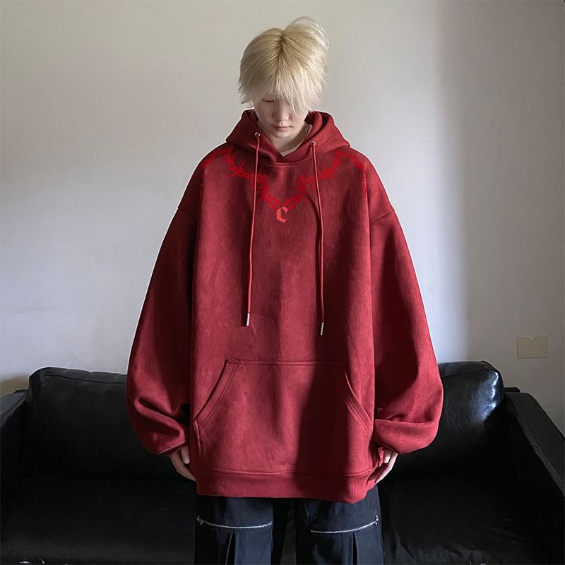 emeisa - Geborduurde gewassen hoodie