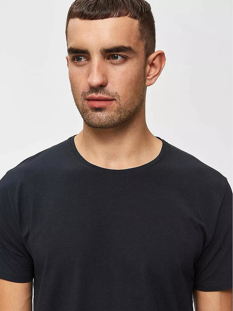 SELECTED T-Shirt SLHNEWPIMA schwarz