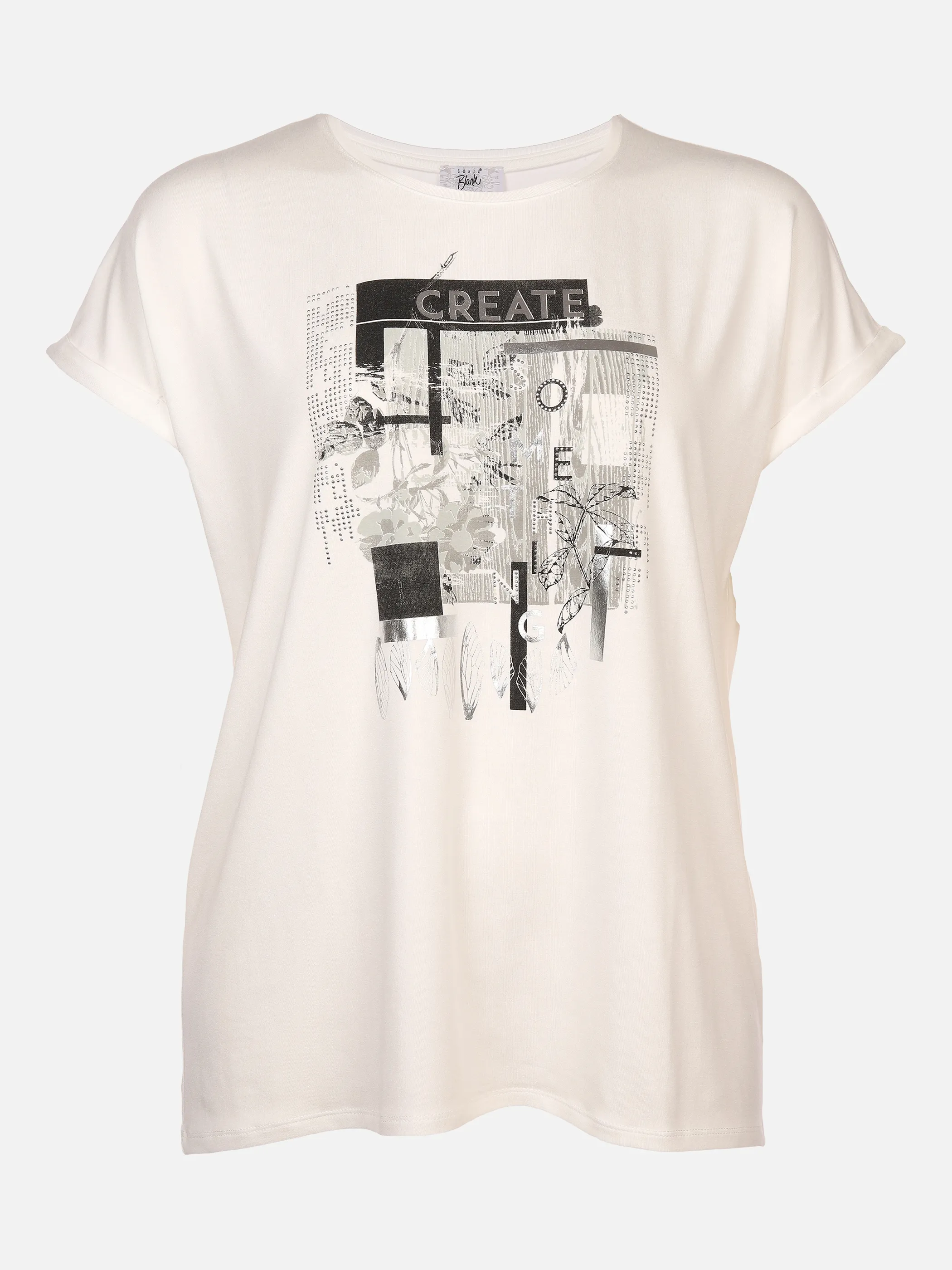 Große Größen Shirt mit Frontprint