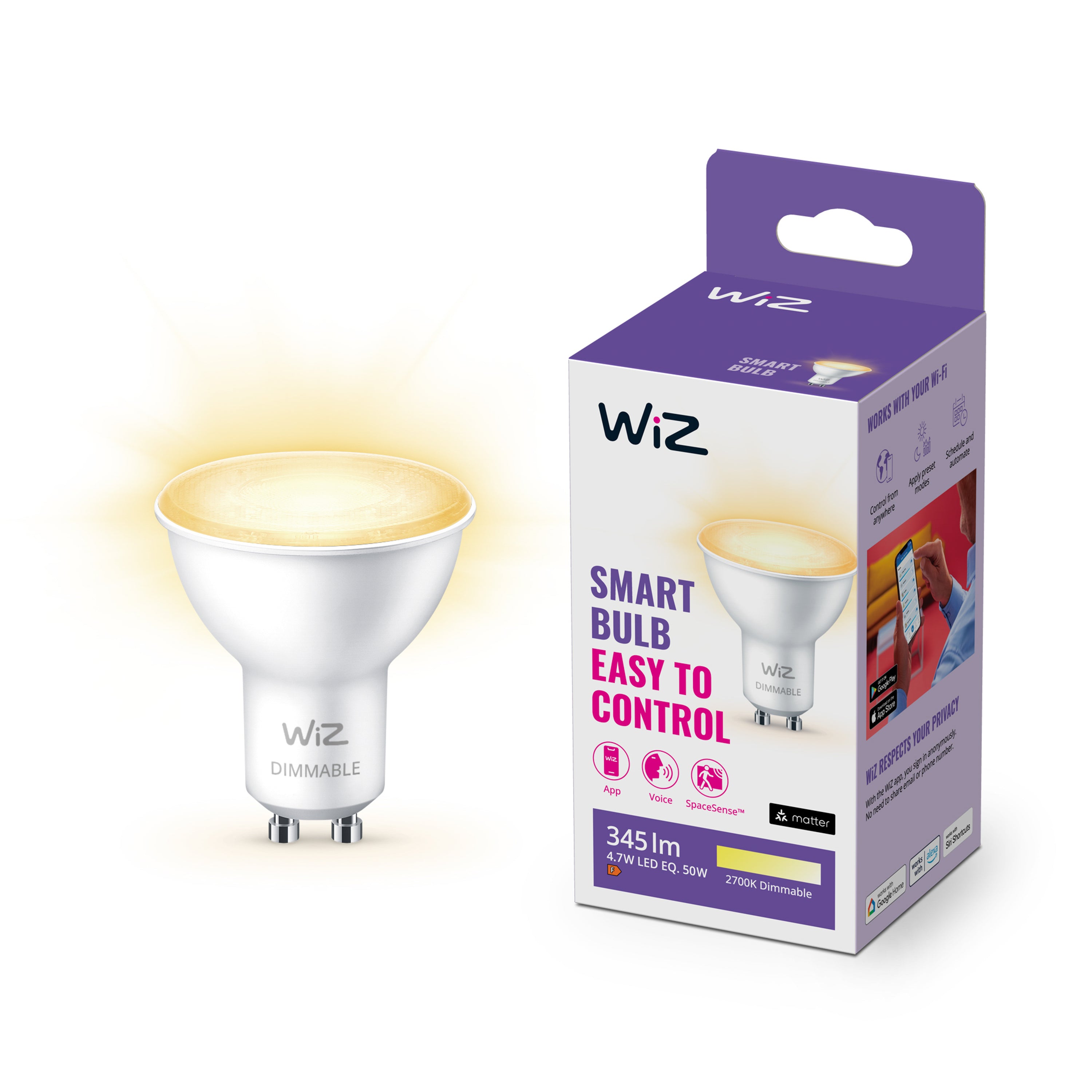 Philips Nightingale wandlamp - zwart - up and downlight