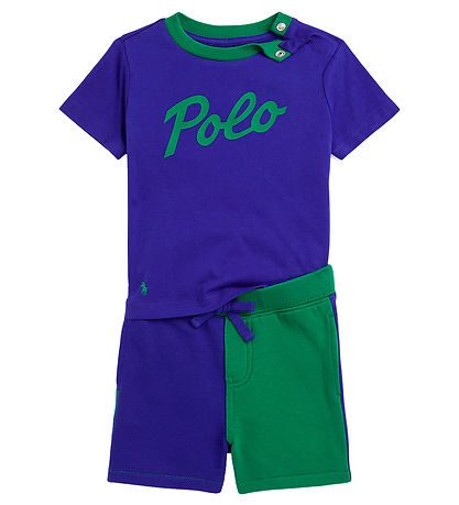 Polo Ralph Lauren T-Shirt/Sweatshorts - Classics - Blau/Grün